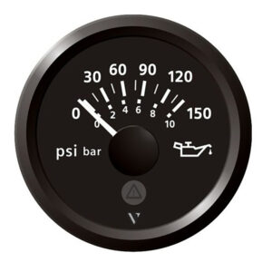 Veratron 52mm (2-1/16") Viewline Engine Oil Pressure 150 PSI - Black Dial & Bezel 6 90104XL