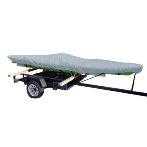 Carver Poly-Flex II Styled-to-Fit Cover f/14.5' Fishing Kayaks Trailerable- Grey 6 90608XL