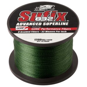 Sufix 832® Advanced Superline® Braid - 6lb - Low-Vis Green - 1200 yds 6 90733XL