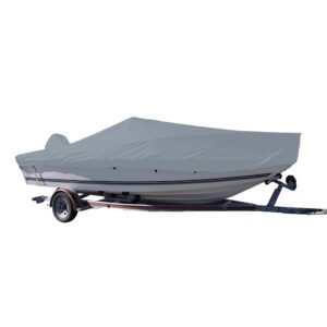 Carver Sun-DURA® Styled-to-Fit Boat Cover f/21.5' V-Hull Center Console Fishing Boat - Grey 6 90912XL