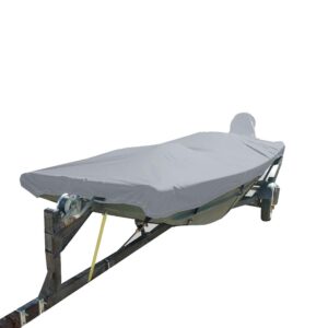 Carver Poly-Flex II Styled-to-Fit Boat Cover f/18.5' Open Jon Boats - Grey 6 91076XL