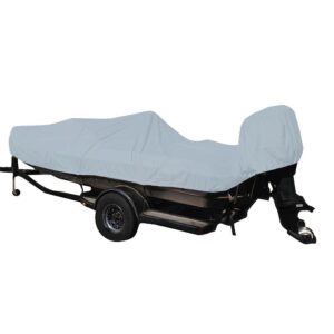 Carver Poly-Flex II Styled-to-Fit Boat Cover f/16.5' Fish & Ski Style Boats w/Walk-Thru Windshield - Grey 6 91124XL