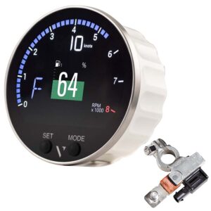 Veratron 85mm (3-3/8") VMH-35 Multifunction Gauge w/Battery Sensor 6 92648XL