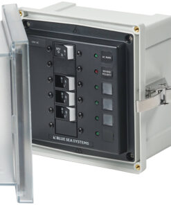Blue Sea 3130 - SMS Panel Enclosure w/Main & 3 Branch (15A) - 120V AC
