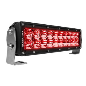 Black Oak 10" Red LED Predator Hunting Light Bar - Combo Optics - Black Housing - Pro Series 3.0 8 95862XL