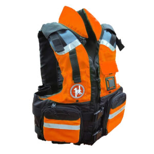 First Watch AV-800 4 Pocket Vest Hi-Vis - Orange/Black - L/XL 6 98555XL