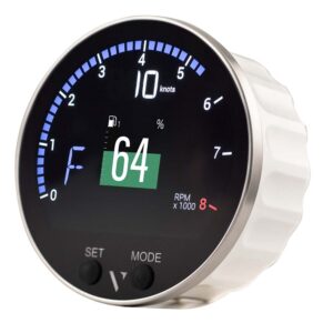 Veratron 85mm (3-3/8") VMH-35S Multifunction Gauge w/Voltage Dependent (0-5V) Sensor Input w/o GPS 6 99417XL