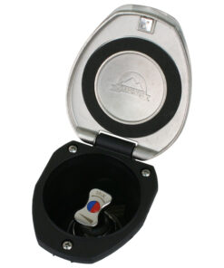 Scandvik Recessed T-Handle Mixing Valve - SS w/Black Cup