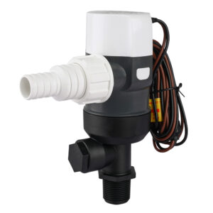 Commodore 1100 GPH Vertical Livewell Pump - Short - 12V 6 106822XL