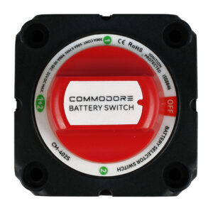 Commodore 4-Position Compact Dual Battery Selector Switch 8 106829XL