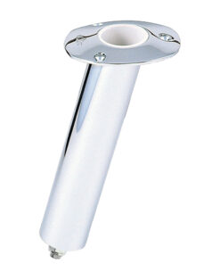 Lee's 15° Stainless Steel Swivel Base Flush Mount Rod Holder - Medium - 2" OD X 6.5" Tube f/ Small Bent Butts