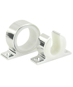 Lee's Single Rod Rack Set - Bright Silver Finish