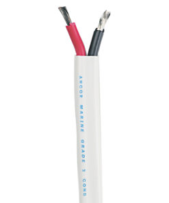 Ancor Standard Duplex Cable - Flat 14/2 AWG - 2 x 2mm² Red/Black - 500'