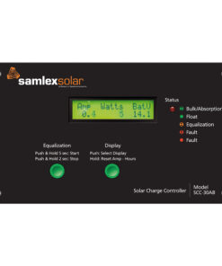 Samlex Flush Mount Solar Charge Controller w/LCD Display - 30A