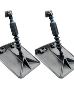 Nauticus SX 9.5 x 10 Smart Tabs 16-18' Boats w/60lb Actuators - 60-150HP - Gunmetal Grey
