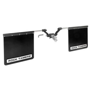 ROCK TAMERS 3" Hub Mudflap System - Matte Black/Stainless 9 91920XL