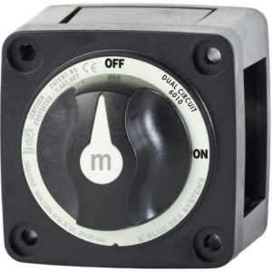 Blue Sea 6010200 Battery Switch Dual Circuit - Black 7 49218XL