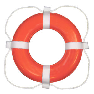 Taylor Made Foam Ring Buoy - 30" - Orange w/White Grab Line 6 65034XL
