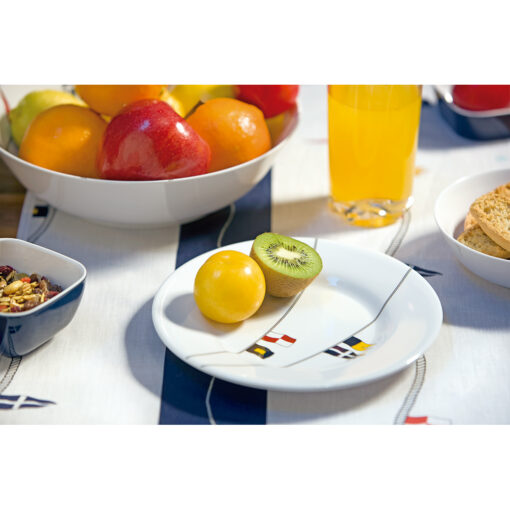 Marine Business Melamine Round Dessert Plate - REGATA - 7" Set of 6 - Image 2