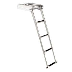 Whitecap 304 Stainless Steel 4-Step Sliding Under Platform Ladder 4 104763XL 1