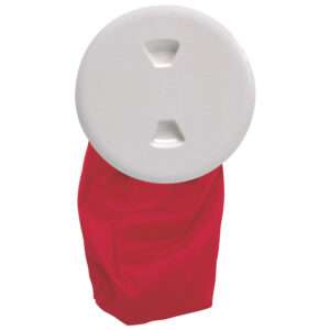 Beckson 5" Stow-Away Deck Plate - White w/12" Bag 6 46447XL