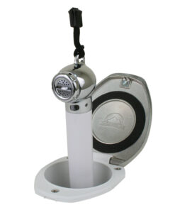 Scandvik White & SS Recessed Transom Shower Handle/Hose - Vertical/Horizontal Mount - 6' Hose