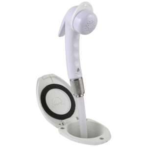 Scandvik Recessed Shower w/6' White Hose - Euro Trigger Sprayer 6 100191XL