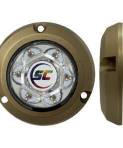 Shadow-Caster SC2 Series Bronze Surface Mount Underwater Light - Full-Color