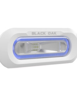 Black Oak Low Pro™ Marine Spreader Light - Flush Mount - White Housing - Blue LED