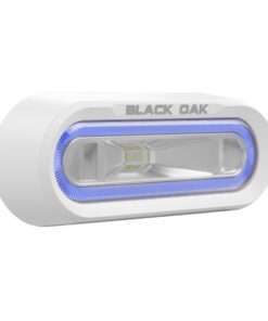 Black Oak Low Pro™ Off Road Spreader Light - Bracket Mount - White Housing - Blue LED