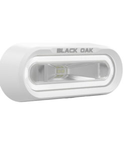 Black Oak Low Pro™ Off Road Spreader Light - Bracket Mount - White Housing - White LED