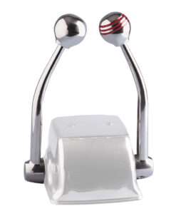 Schmitt Marine Standard Control Arm Set w/Red Throttle Knob & Plain Shift Knob - Includes Arms & Knobs Only