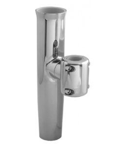 TACO  Stainless Steel Clamp-On Adjustable Rod Holder - Fits 7/8" & 1" O.D. Tubing
