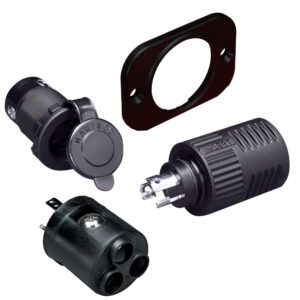 Marinco ConnectPro® Charging/Trolling Receptacle, Plug & 6-Guage Adapter 6 49232XL