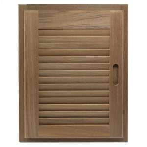 Whitecap Teak Louvered Door & Frame - Right Hand - 15" x 20" 6 50669XL