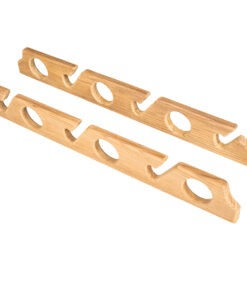 Whitecap Teak Six-Rod Storage Rack - Pair
