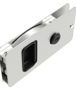 Southco Flush Sliding Door Latch - Square - Aluminum