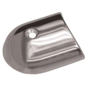 TACO Polished Stainless Steel 2-19/64’’ Rub Rail End Cap 6 73281XL