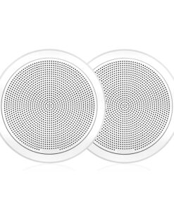 Fusion FM-F65RW FM Series 6.5" Flush Mount Round Marine Speakers - White Grill - 120W