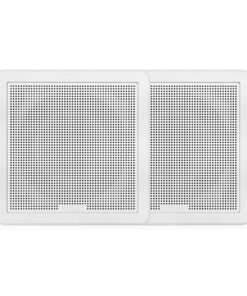 Fusion FM-65SW FM Series 6.5" 120 Flush Mount Square Marine Speakers - White Grill - 120W