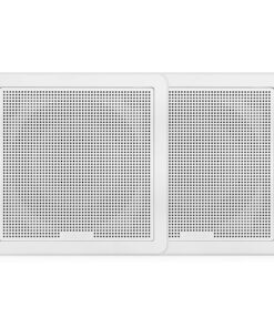 Fusion FM-F77SW FM Series 7.7" Flush Mount Square Marine Speakers - White Grill - 200W