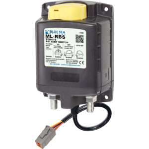 Blue Sea 7700100 ML Solenoid 12V 500A w/Manual Control & Deutsch Connector 9 81410XL