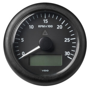 Veratron 3-3/8" (85MM) ViewLine Tachometer w/Multi-Function Display - 0 to 3000 RPM - Black Dial & Bezel 6 81569XL