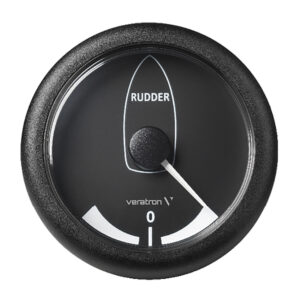Veratron 3-3/8" (85MM) ViewLine Rudder Angle Indicator -45°/+45° - 8 to 32V - Black Dial & Bezel 6 81583XL