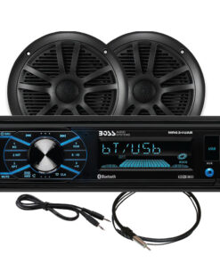 Boss Audio MCBK634B.6 Marine Stereo & 6.5" Speaker Kit - Black