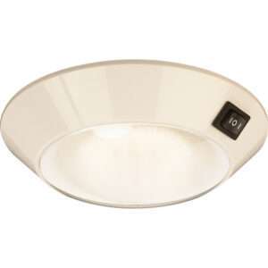 Sea-Dog White Plastic LED Dome Light 4" Day/Night - Clear/Red Bulb 6 82988XL