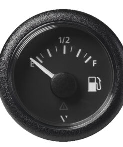 Veratron 52MM (2-1/16") ViewLine Fuel Level Gauge Empty/Full - 240-33.5 OHM - Black Dial & Round Bezel