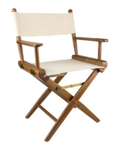 Whitecap Director's Chair w/Natural Seat Covers - Teak