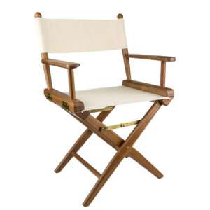Whitecap Director's Chair w/Natural Seat Covers - Teak 6 89206XL