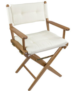 Whitecap Director's Chair w/Cream Cushion - Teak